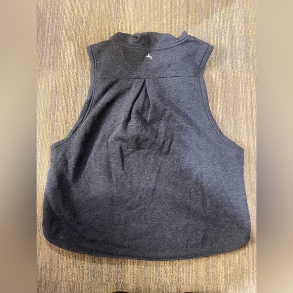 JoyLab Charcoal Gray Sleeveless Hooded Pullover - Picture 2 of 4